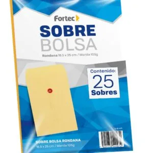 Sobre Bolsa Manila con Roldana e Hilo, Tamaño Esquela