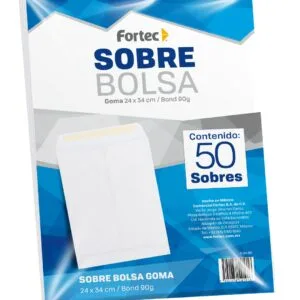 Sobre Bolsa Solapa Engomada Blanco, Tamaño Extraoficio