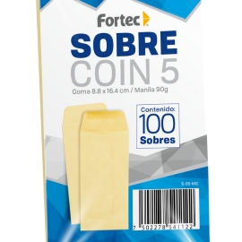 Sobre Coin Fortec 100pz